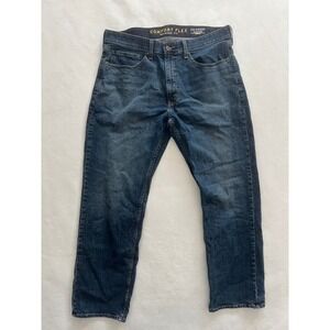 Levi Strauss Signature Gold Comfort Flex Relaxed Fit Blue Jeans Mens 36x30